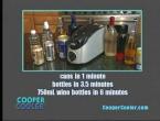 Cooper Cooler rapid beverage & wine chiller, chill beer, soda, wine in minutes faster than peltier