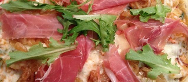 Sweet and Savory Prosciutto & Shrimp Pizza