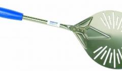 GI METAL 8"Stainless Steel Perforated Round Small Pizza Peel