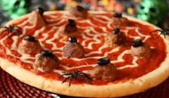 Halloween Spider pizza